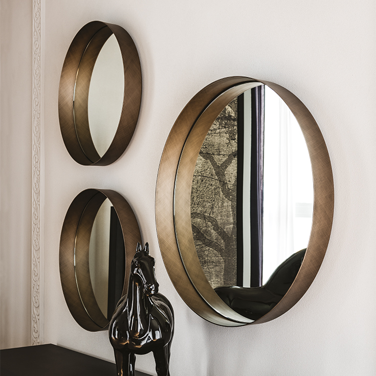 Bronzové zrcadlo Wish od Cattelan Italia